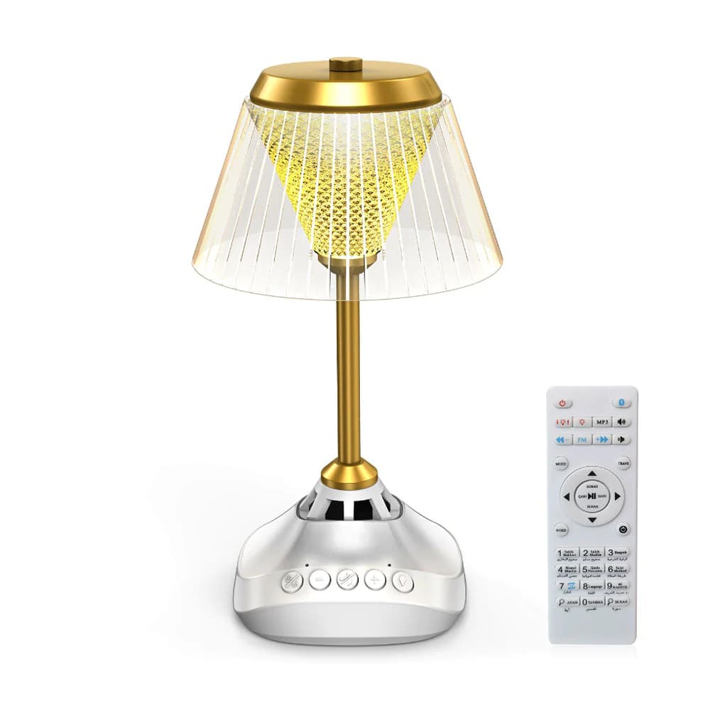 چراغ خواب و اسپيکر قرآنی کرونی مدل CRONY Bukhoor With Quran LED Table desk lamp speaker SQ918