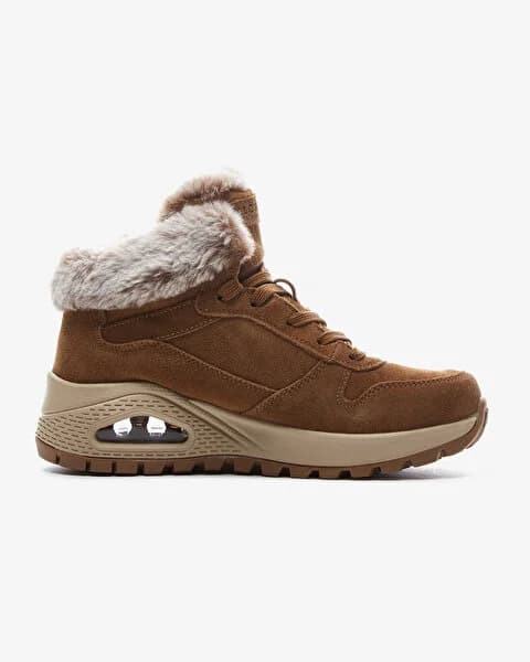 کفش زنانه اسکیچرز اورجینال -قهوه ای Skechers Uno Rugged 167433 CSNT — تصویر ۳