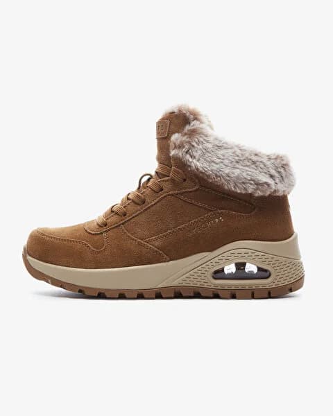 کفش زنانه اسکیچرز اورجینال -قهوه ای Skechers Uno Rugged 167433 CSNT — تصویر ۲