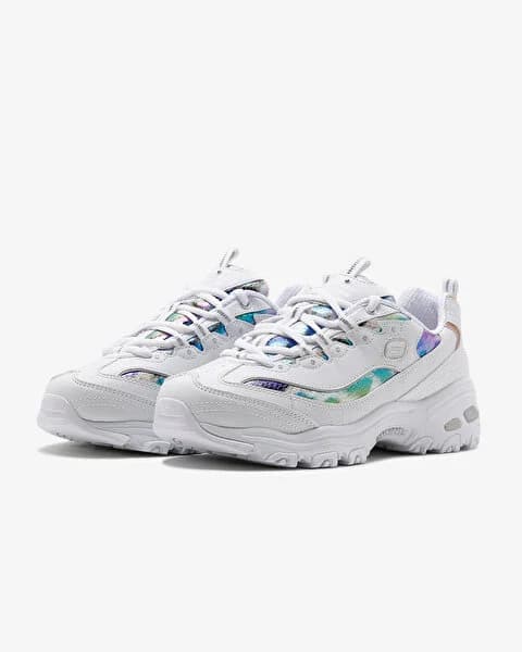 کفش زنانه اسکیچرز اورجینال -سفید Skechers D’lites-Wild Star 149264 WMLT — تصویر ۴