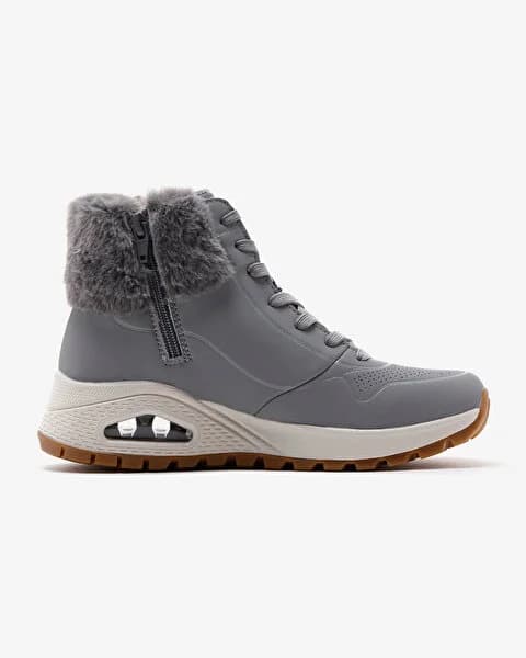 کفش زنانه اسکیچرز اورجینال -طوسی Skechers Uno Rugged – Fall Air 167274 GRY — تصویر ۳