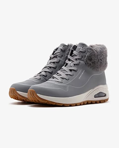 کفش زنانه اسکیچرز اورجینال -طوسی Skechers Uno Rugged – Fall Air 167274 GRY — تصویر ۴