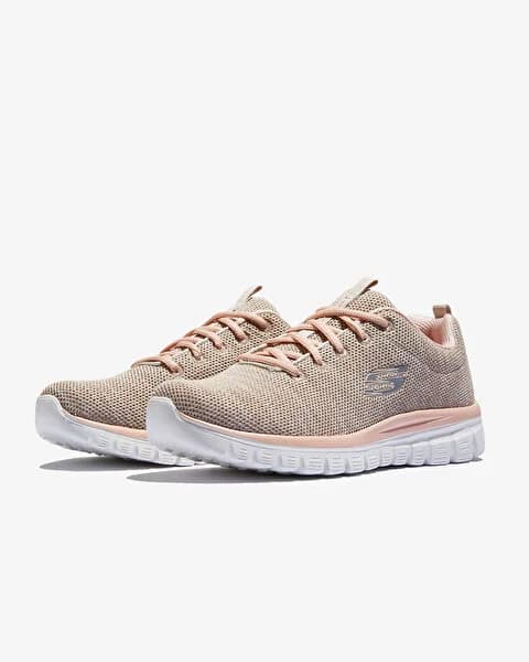 کفش زنانه اسکیچرز اورجینال -صورتی Skechers Graceful-Twisted Fortune 12614 NTCL — تصویر ۴