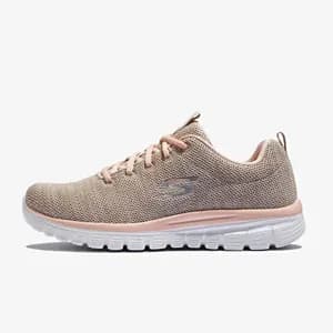 کفش زنانه اسکیچرز اورجینال -صورتی Skechers Graceful-Twisted Fortune 12614 NTCL