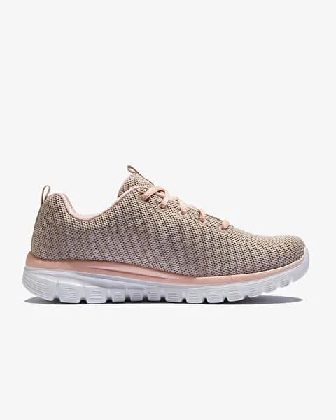 کفش زنانه اسکیچرز اورجینال -صورتی Skechers Graceful-Twisted Fortune 12614 NTCL — تصویر ۳