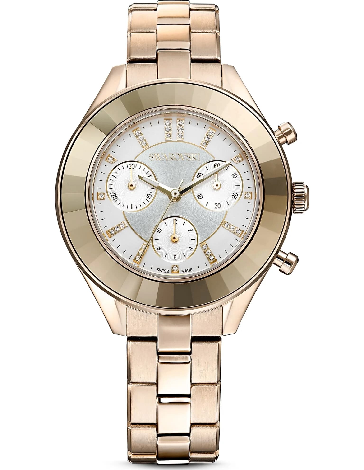 ساعت مچی رز گلد سوئیسی سواروسکی اورجینال Swarovski Octea Lux Sport watch — تصویر ۳