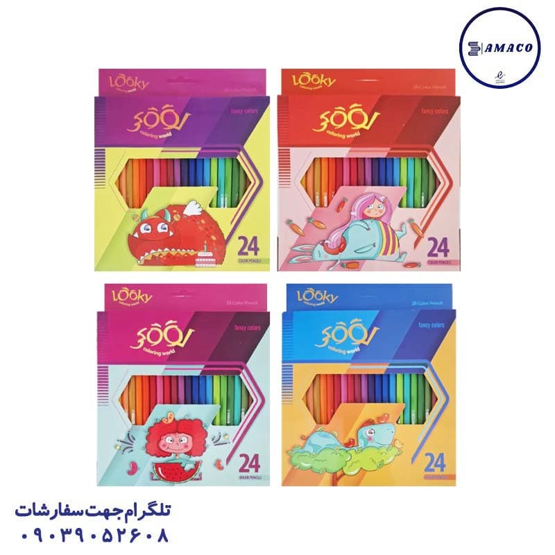 لوکی – مداد رنگی 24 مقوا