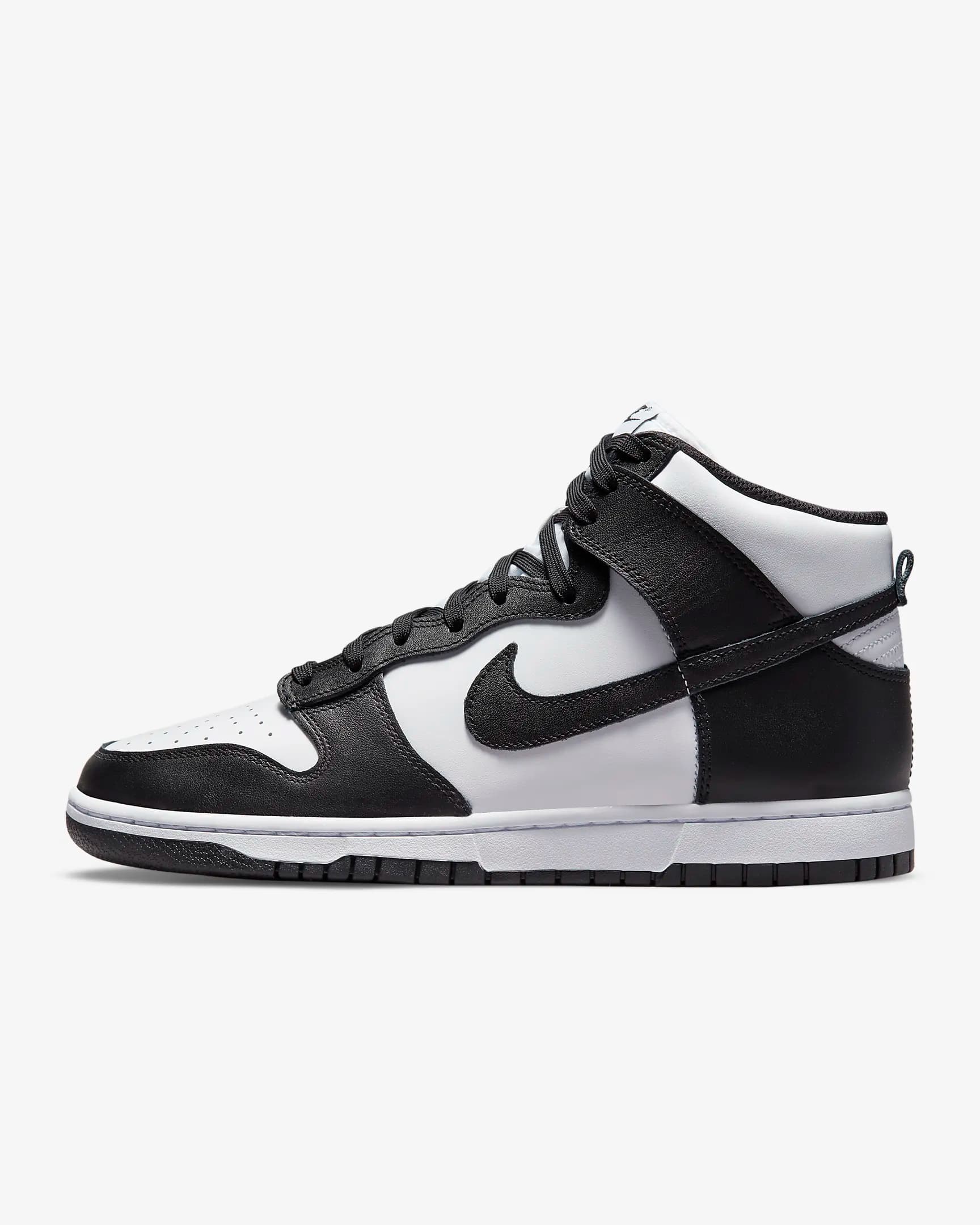 کفش مردانه نایک اورجینال- سفیدومشکی Nike Dunk High Retro — تصویر ۲