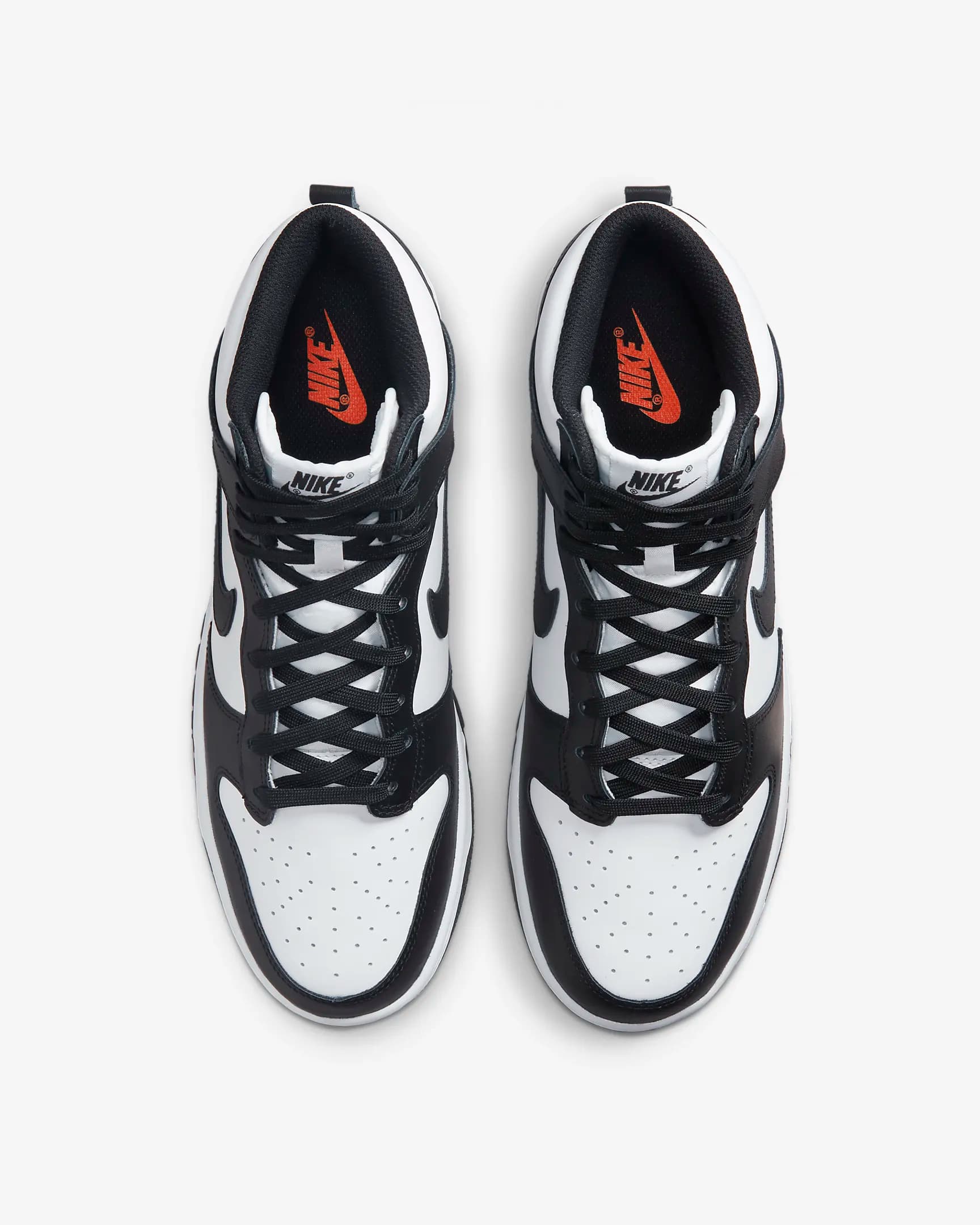 کفش مردانه نایک اورجینال- سفیدومشکی Nike Dunk High Retro — تصویر ۵