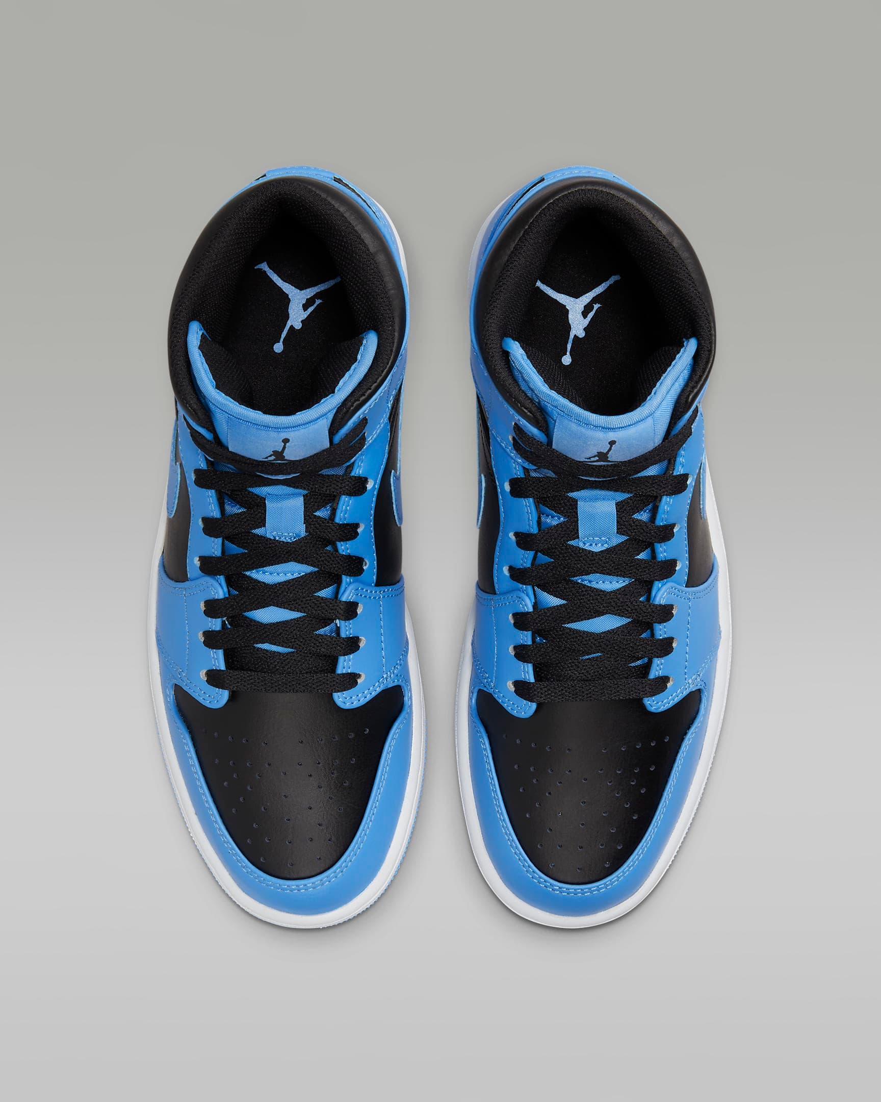 کفش مردانه نایک اورجینال- مشکی و آبیNike Air Jordan 1 Mid — تصویر ۵