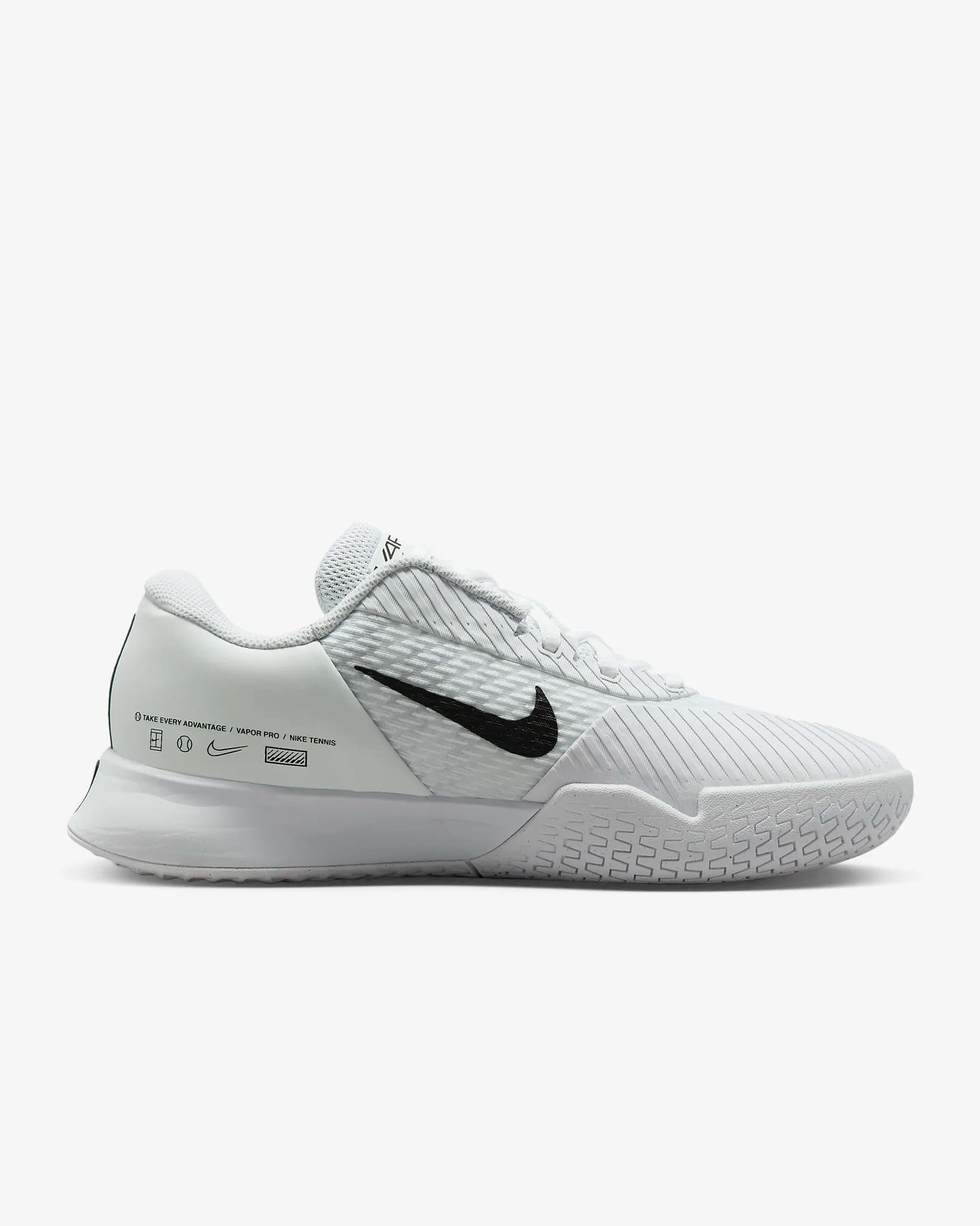 کفش زنانه نایک اورجینال -سفید NikeCourt Air Zoom Vapor Pro 2 — تصویر ۴