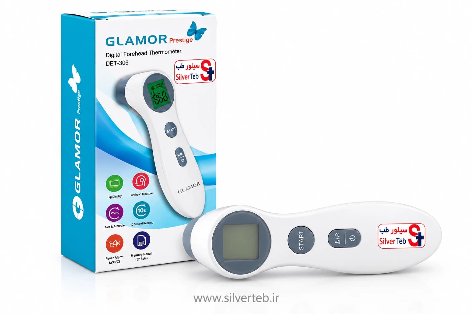 تب‌سنج دیجیتال گلامور مدل DET-306