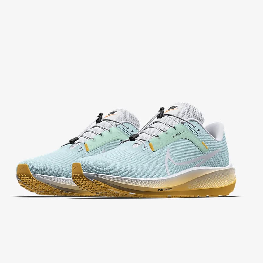 کفش زنانه نایک اورجینال -سبزآبی Nike Pegasus 40 By You — تصویر ۳