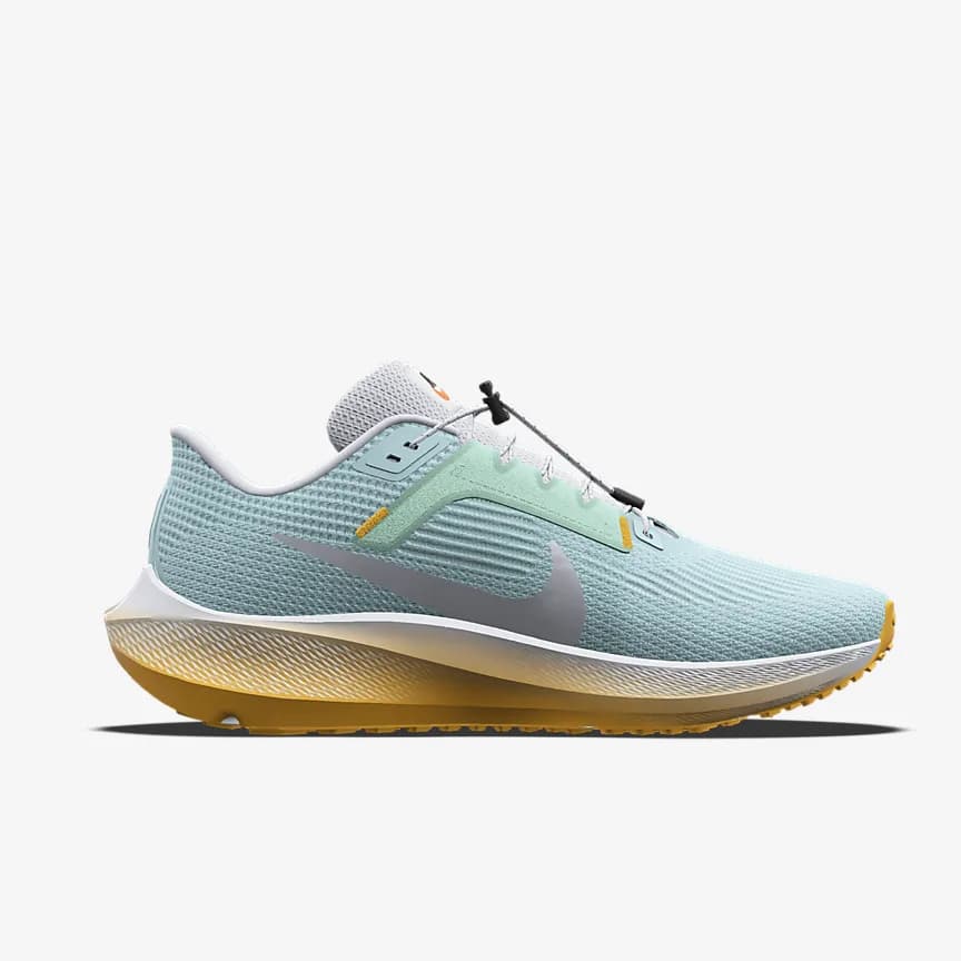 کفش زنانه نایک اورجینال -سبزآبی Nike Pegasus 40 By You — تصویر ۴