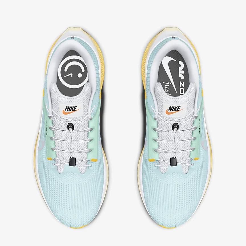 کفش زنانه نایک اورجینال -سبزآبی Nike Pegasus 40 By You — تصویر ۵