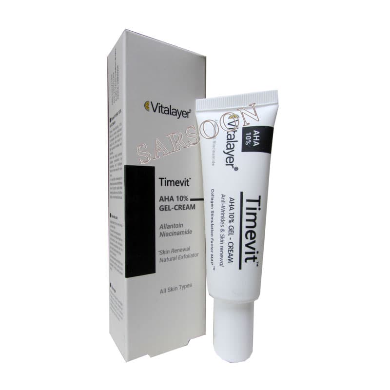 کرم ژل لایه بردار AHA 10 درصد ویتالیر 30 میلی لیتر Vitalayer AHA 10% Gel Cream