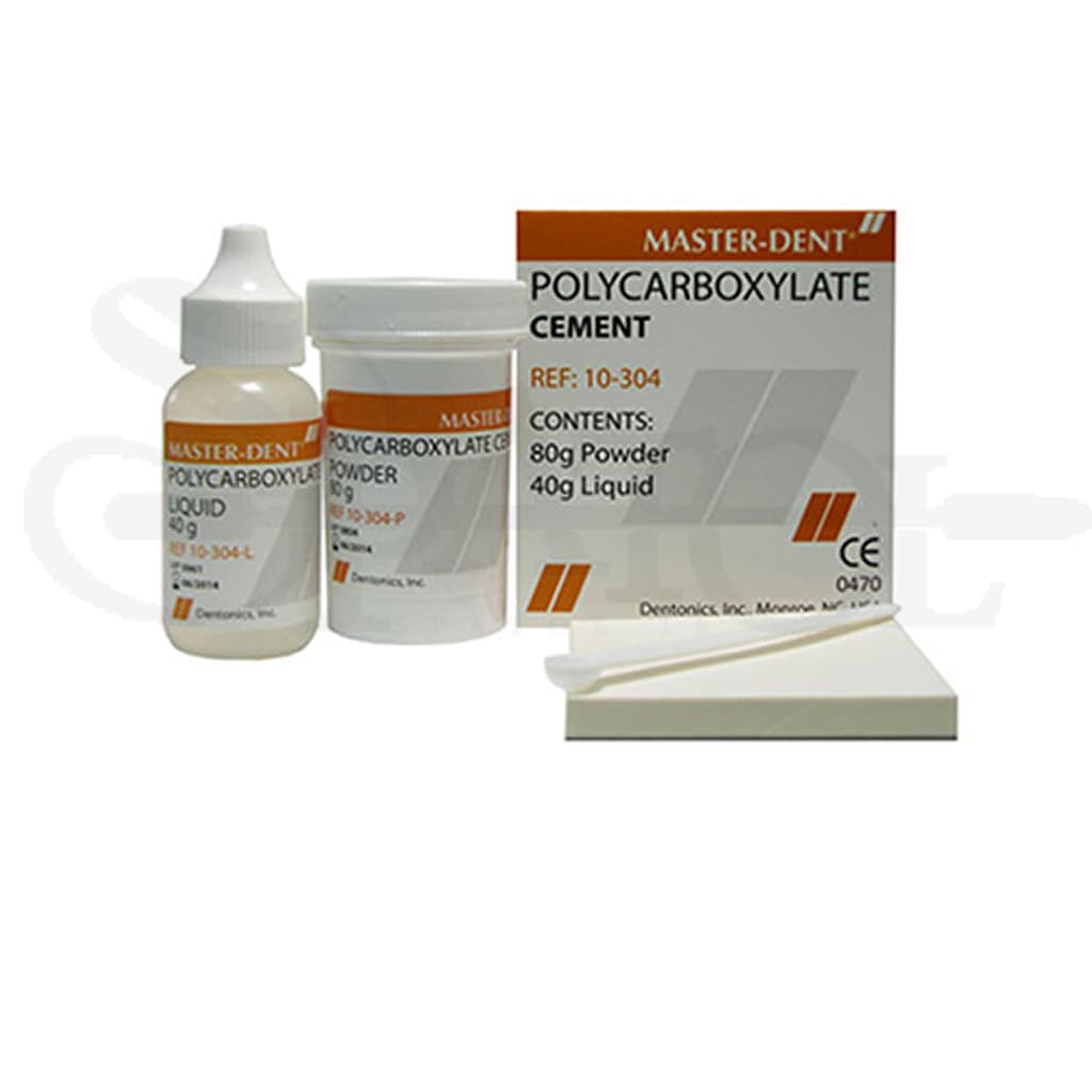 سمان پلی کربکسيلات بزرگ Polycarboxylate Cement 80G مستردنت MasterDent