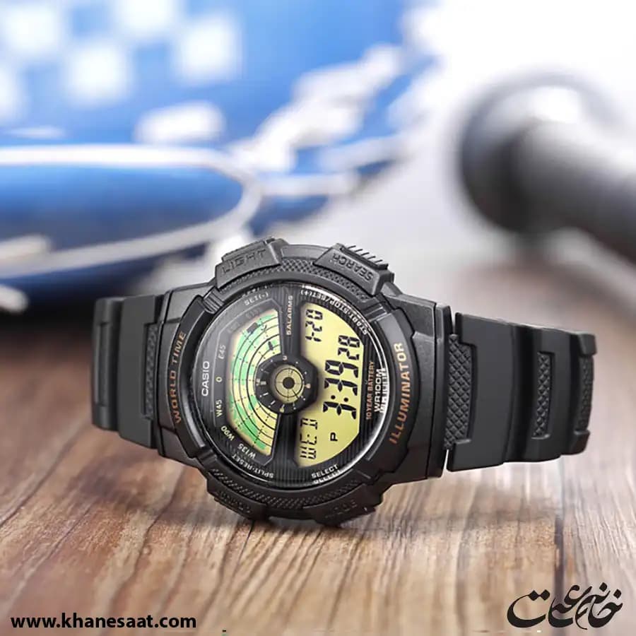 ساعت مچی مردانه کاسیو اصل مدل AE-1100W-1B — تصویر ۱۰