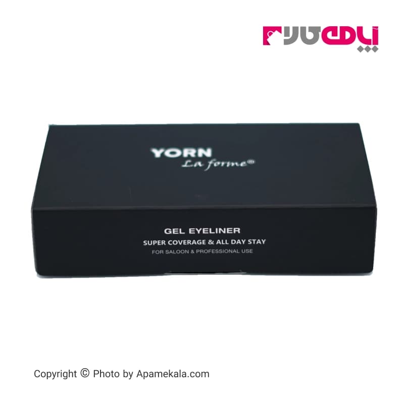 خط چشم ژلی کاسه ای یورن ضد آب مدل 2442 رنگ مشکی YORN LA FORME — تصویر ۳