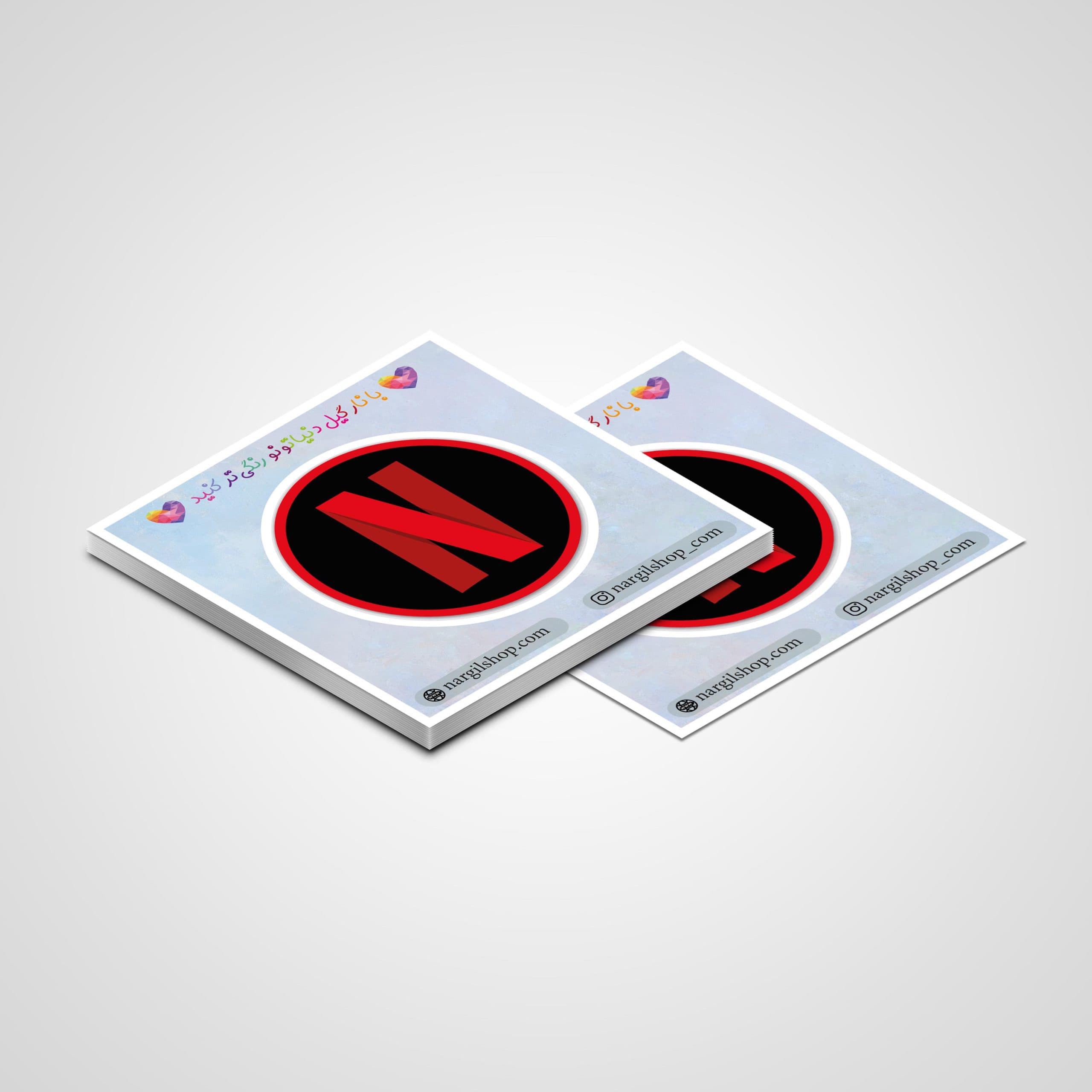 استیکر لوگو نتفلیکس 14 |Netflix logo sticker 14 — تصویر ۲