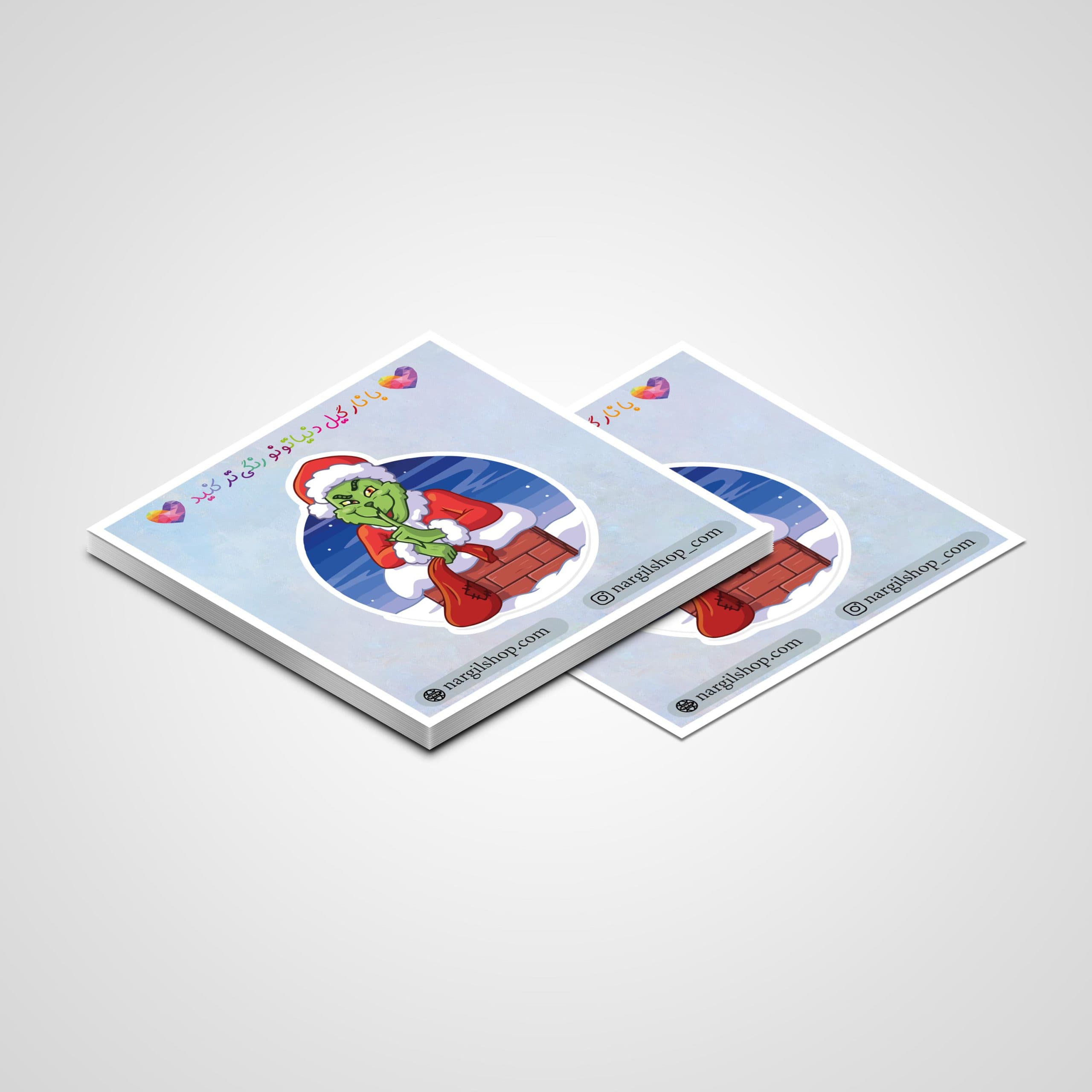 استیکر انیمیشن گرینچ 02 | The Grinch sticker 02 — تصویر ۲