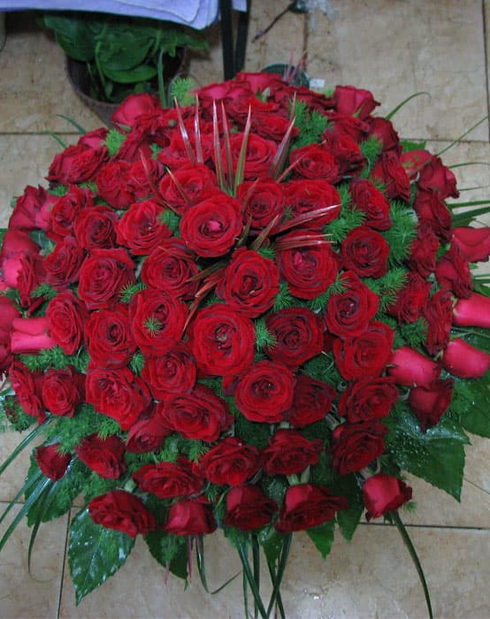 سبد گل گرد کد 763