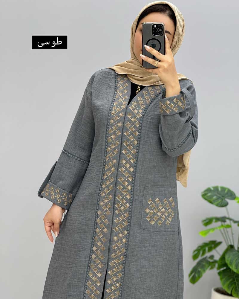 مانتو مزونی نیارا کد 458202 — تصویر ۶