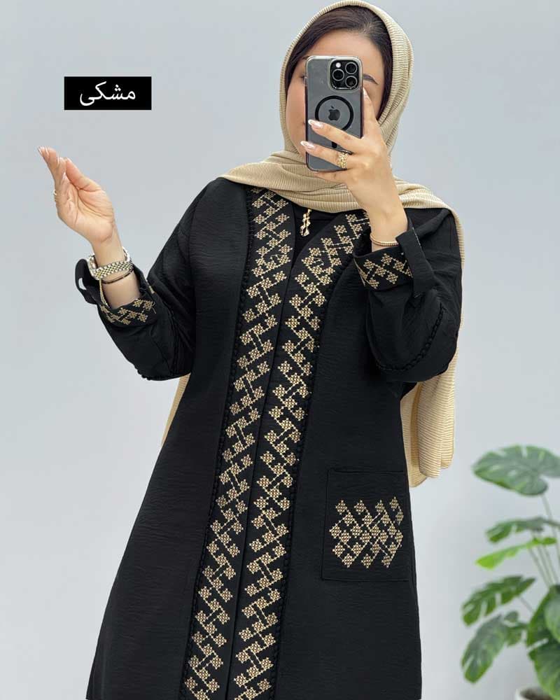 مانتو مزونی نیارا کد 458202 — تصویر ۷