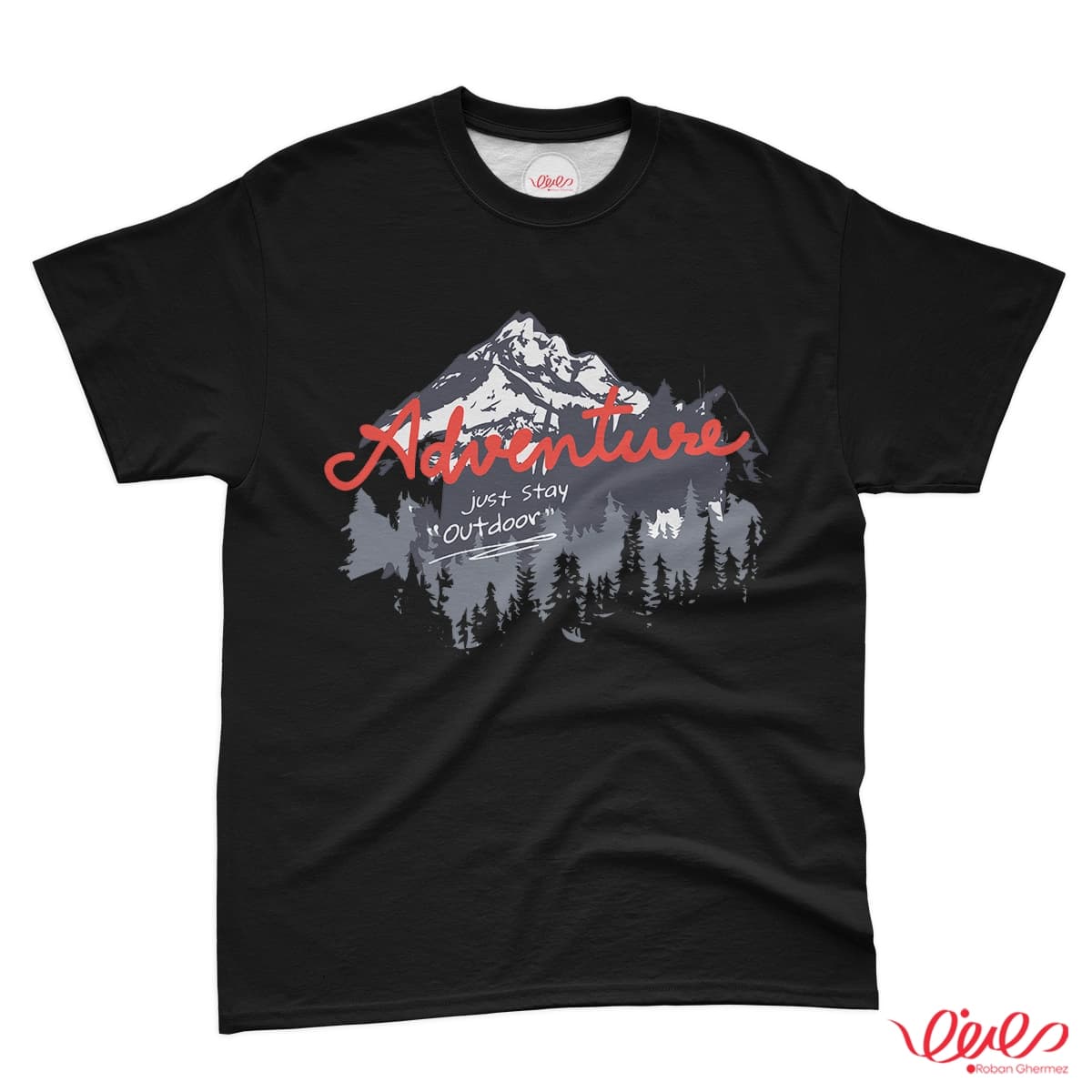 تیشرت کد 194 ADVENTURE قرمز