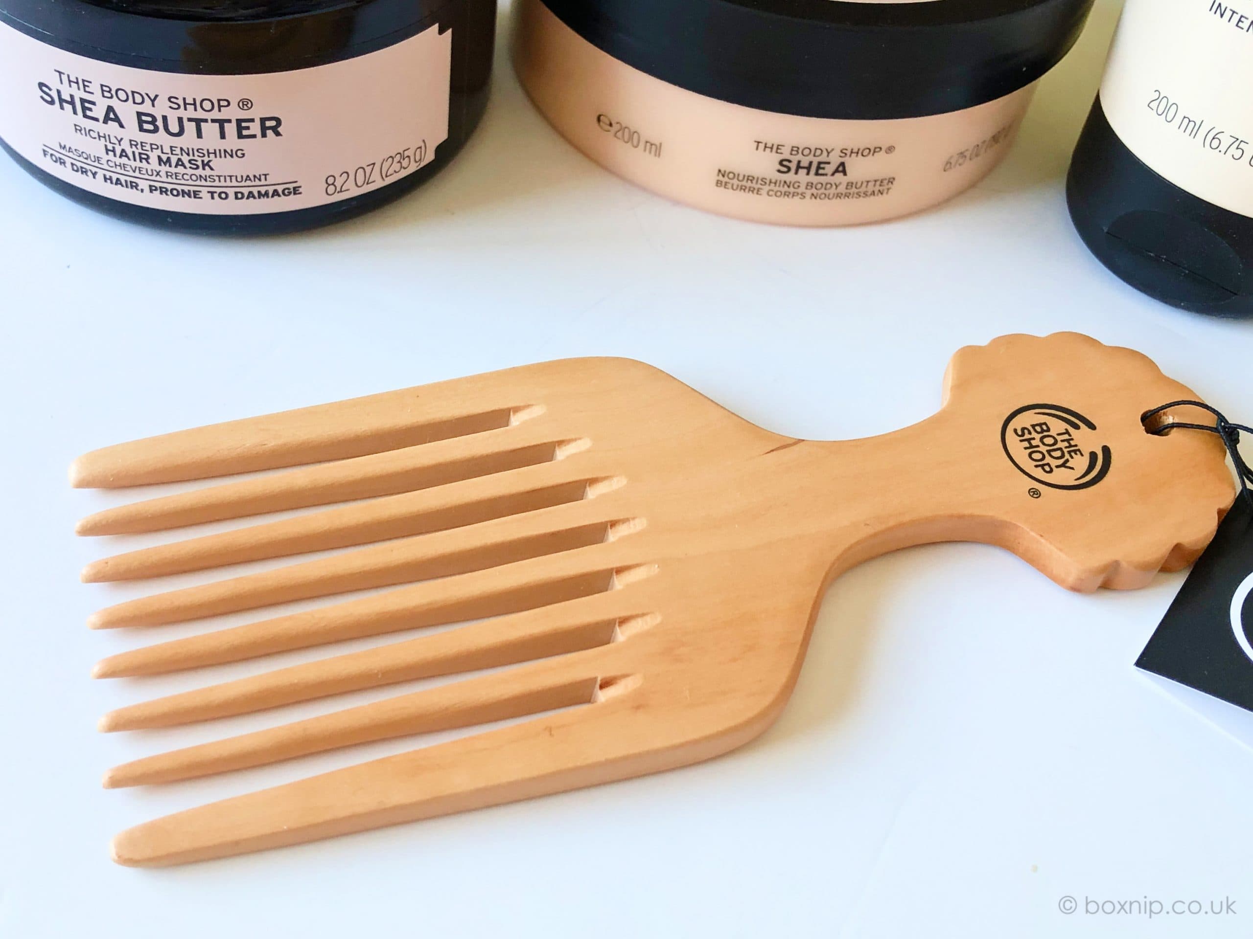 شانه چوبی جدید بامبو مخصوص موهای فر بادی شاپ Natural Curl Comb — تصویر ۳