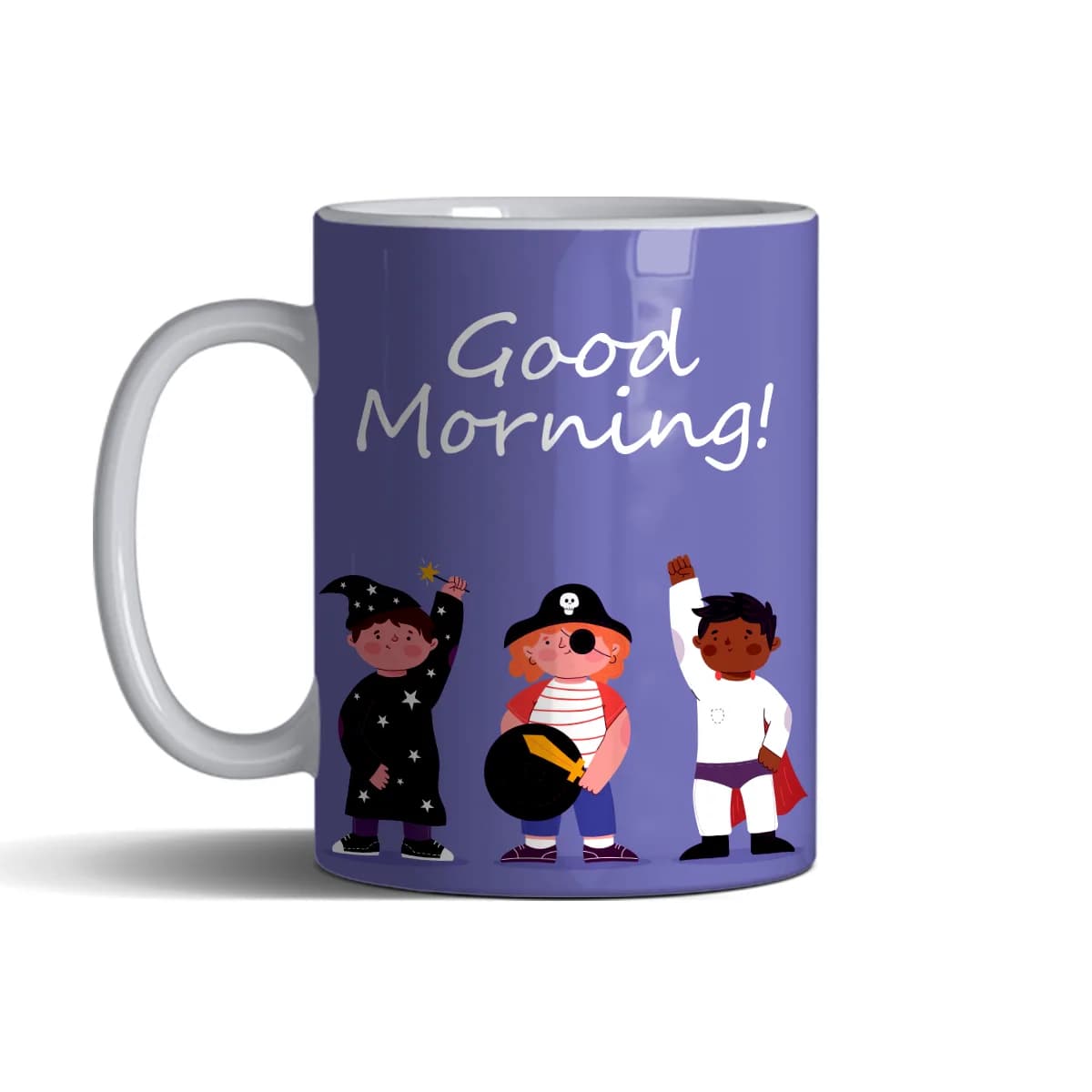 ماگ 006 GOOD MORNING با تم بنفش