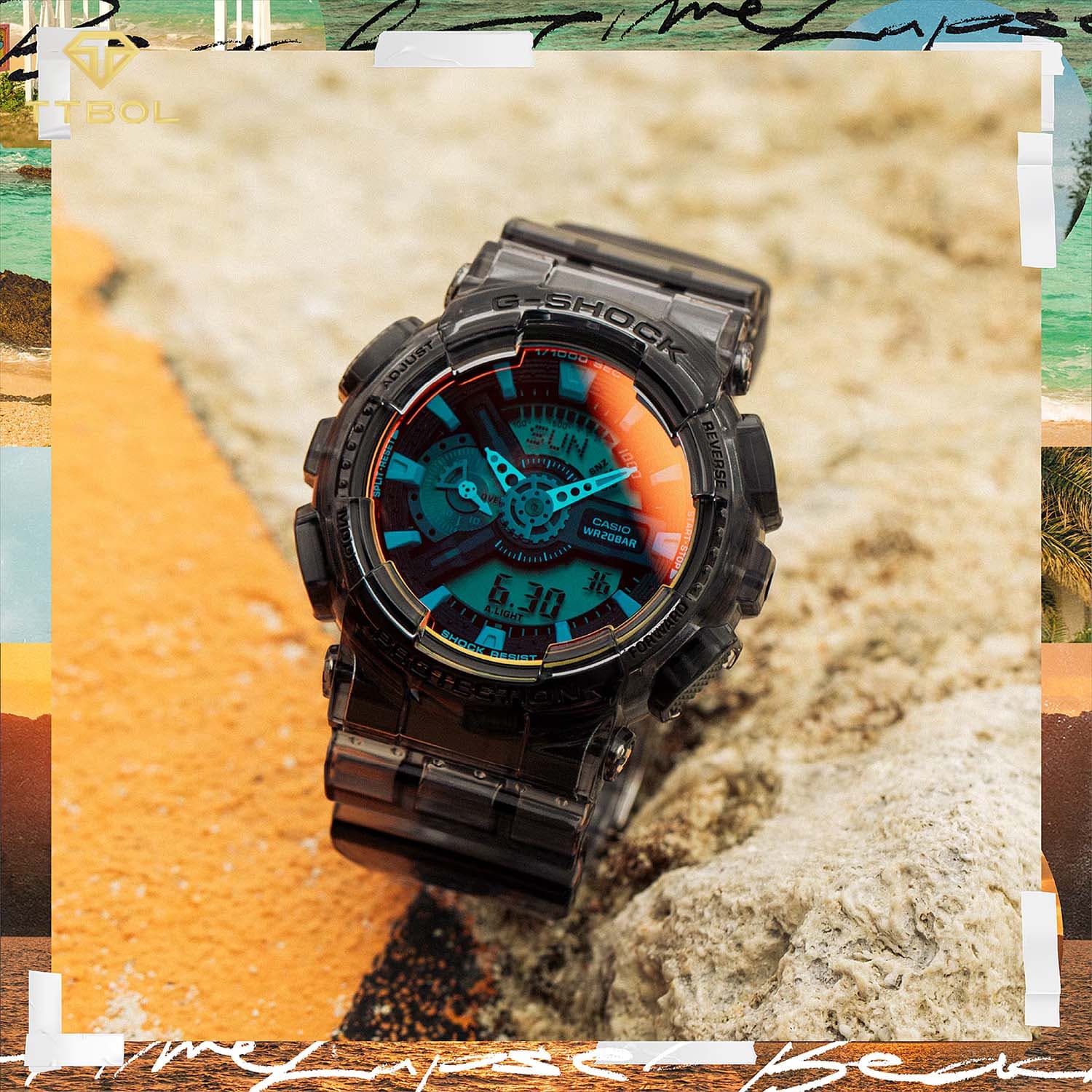 ساعت مچی مردانه کاسیو جیشاک CASIO G-SHOCK GA-110TLS-8A — تصویر ۳