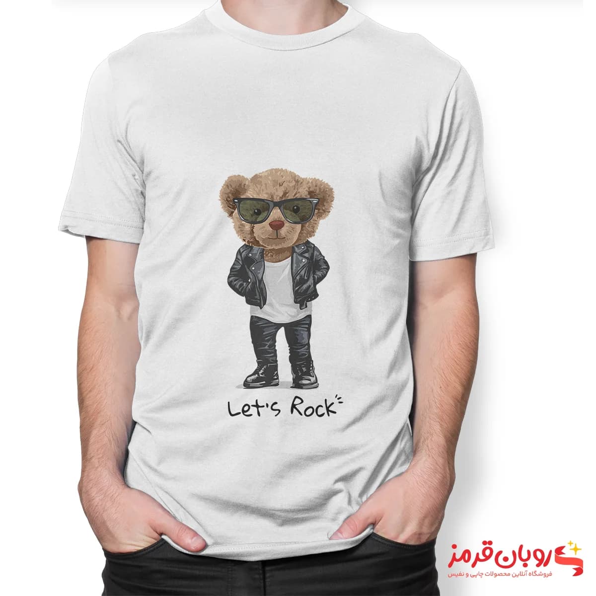 تیشرت کد 139 خرس تدی LET’S ROCK — تصویر ۲