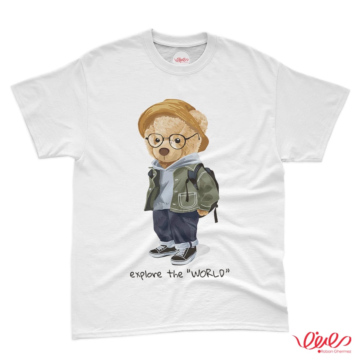 تیشرت کد 134 خرس تدی EXPLORE THE WORLD