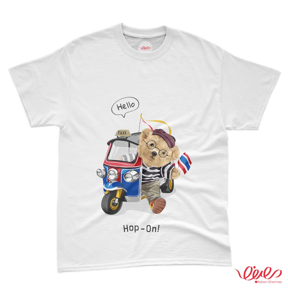 تیشرت کد 121 خرس تدی HOP – ON