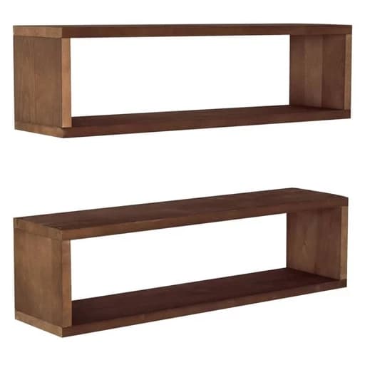 شلف دیواری MDF دو عددی دکوری و مدرن مبلمان اورلین مدل 959749