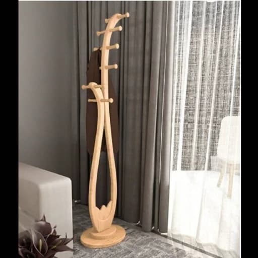 جالباسی . چوب لباسی . رخت آویز چوبی مدل قو مبلمان اورلین مدل 968326