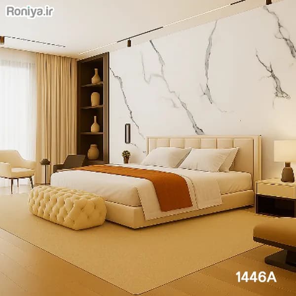 دیوارپوش ماربل شیت کلکته کد 1446A — تصویر ۲