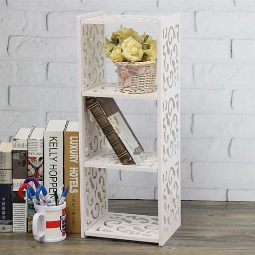 کتابخانه وباکس 3 خانه دکوری، دیواری و زمینی مبلمان اورلین مدل 959730