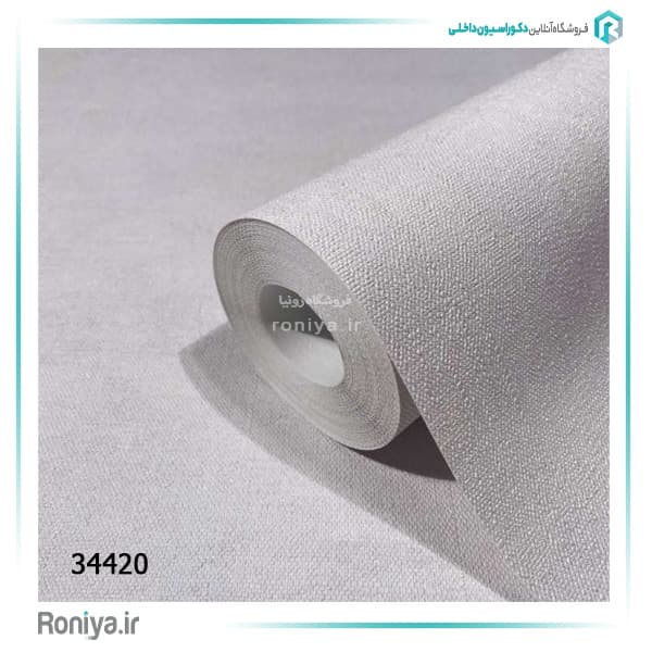 کاغذ دیواری ماربورگ ساده روشن کد 34416 — تصویر ۵