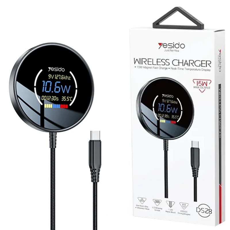 شارژر بی سیم فست شارژ Yesido DS28 15W — تصویر ۸