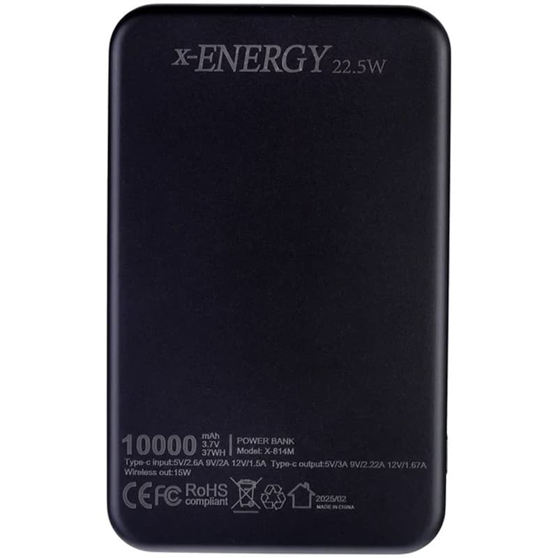 پاور بانک بی سیم فست شارژ ایکس انرژی X-814M PD 22.5W ظرفیت 10000 میلی آمپر ساعت — تصویر ۳
