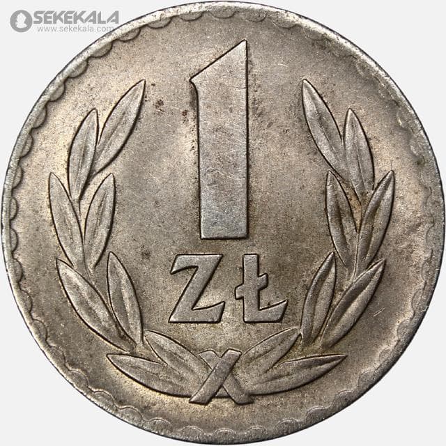 سکه 1 زلوتی کمیاب لهستان 1949 (+AU)