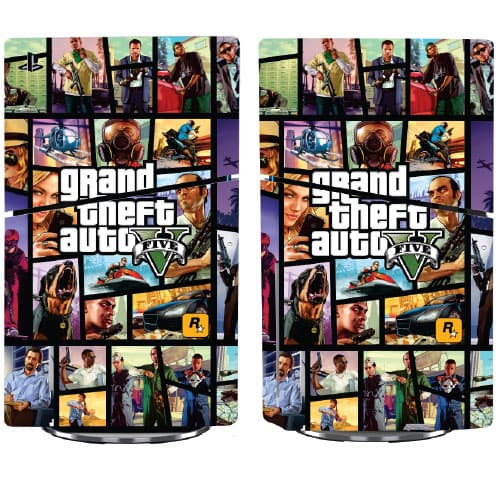 اسکین پی اس 5 اسلیم استاندارد برند گیم‌آور طرح GTA کد D — تصویر ۲