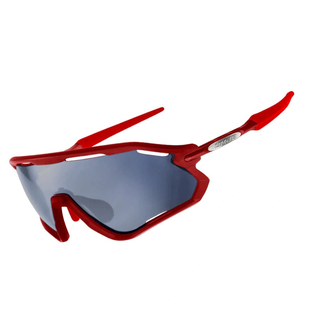 عینک دوچرخه سواری لیمار مدل LIMAR VEGA MATT DARK RED