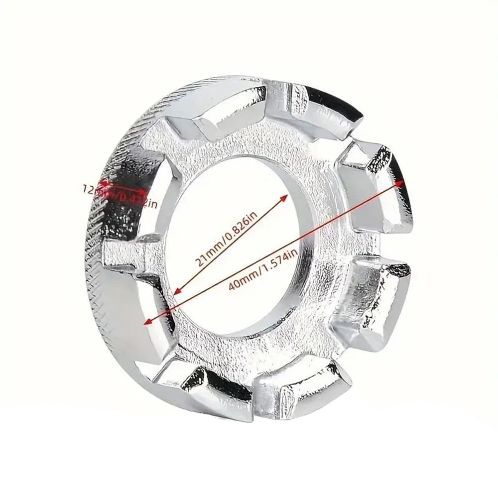 آچار پره 8 دندانه دوچرخه توربو TURBO TU:1277 — تصویر ۵