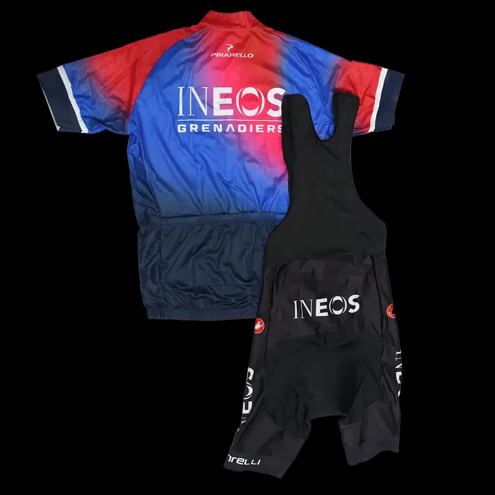 ست پیراهن و دوبنده دوچرخه سواری طرح INEOS — تصویر ۲