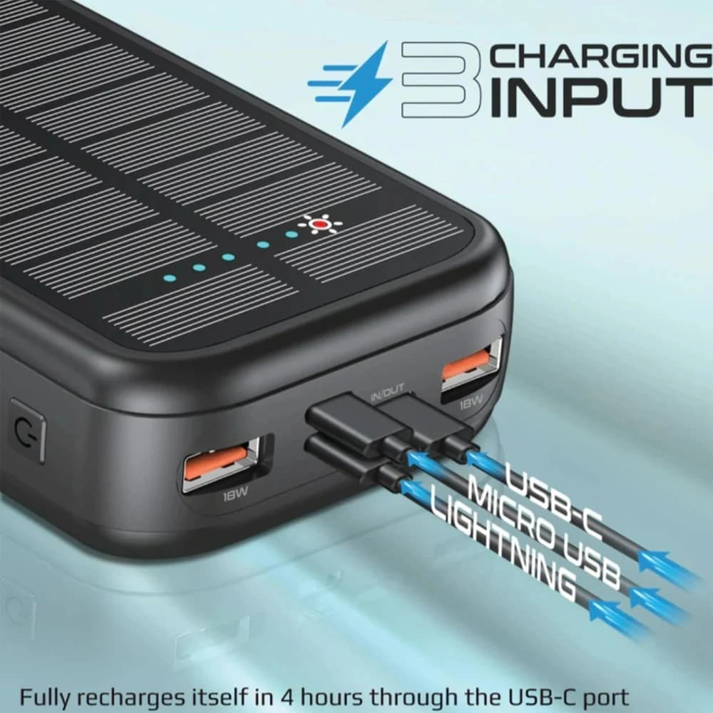 پاور بانک سولار گرین لاین مدل Green lion PD20W Solar2 16000mAh — تصویر ۸