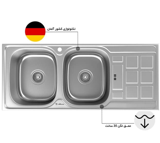 سینک داتیس – مدل DB-134 — تصویر ۲