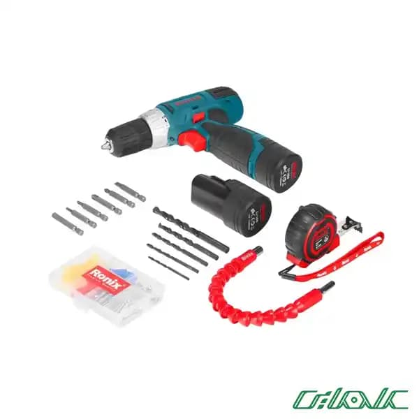 کیت دریل شارژی رونیکس مدل RS-8012 (19 پارچه) — تصویر ۳